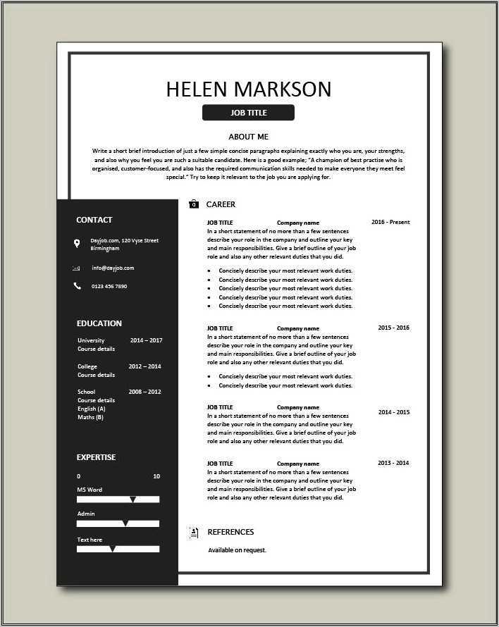 The Best Free Resume Templates 2017 Resume Example Gallery