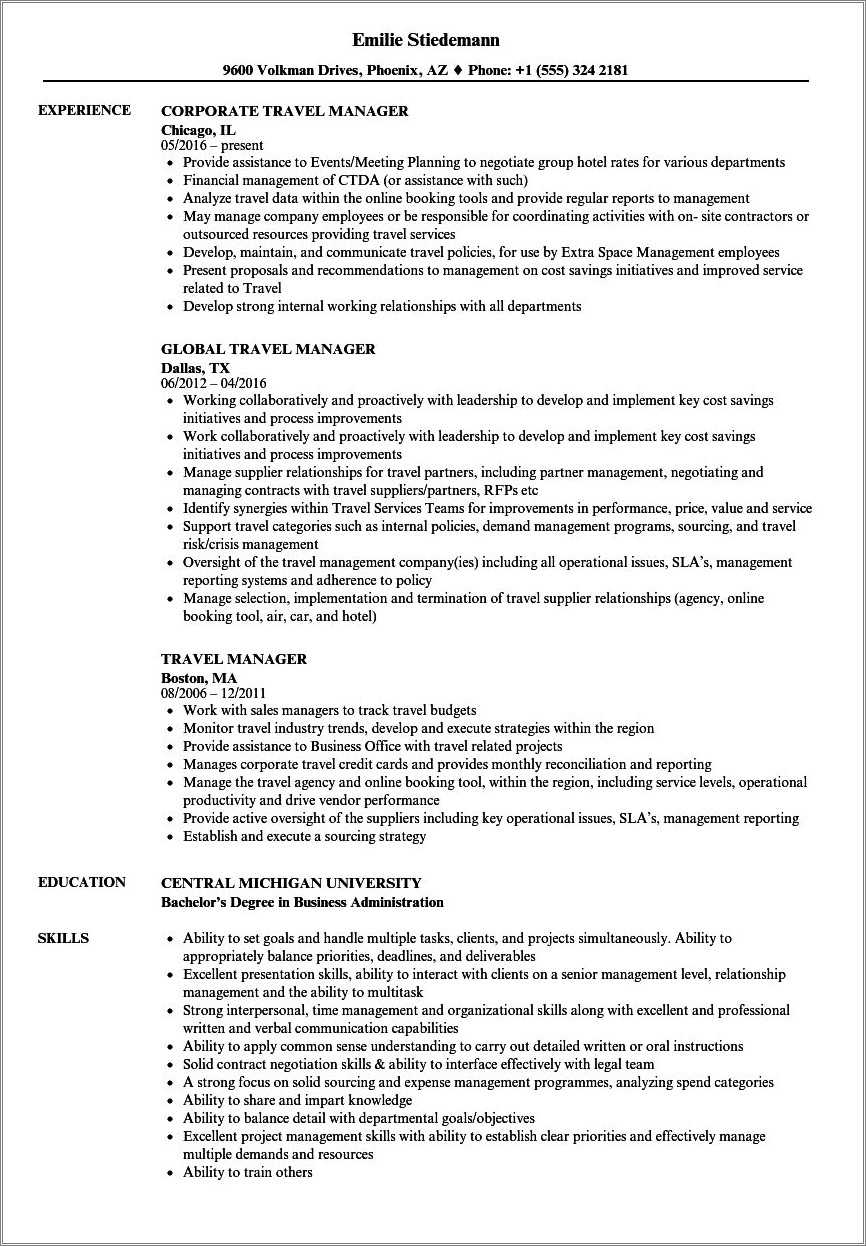 10+ Travel Agent Resume Samples Jobherojobhero - Resume Example Gallery