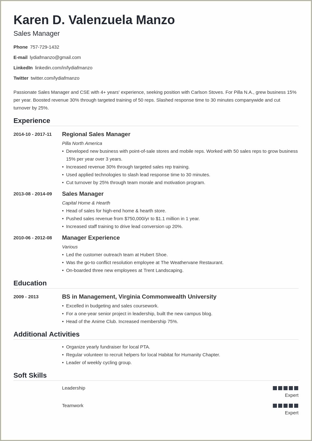 13-amazing-resume-words-for-managers-resume-example-gallery