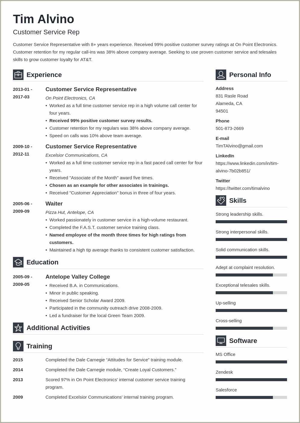 resume format for 18 years experience