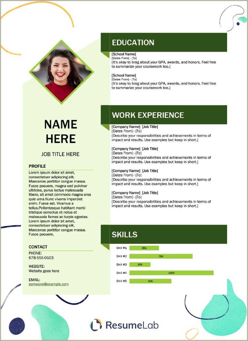 download word resume template free