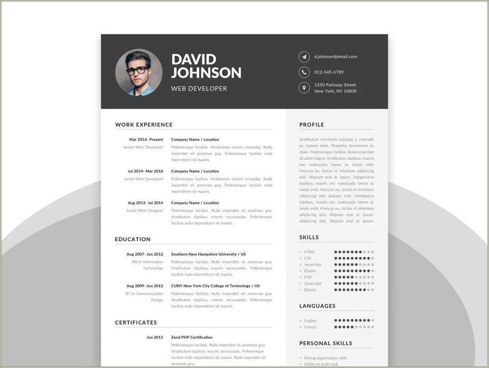 2019 or 2020 free templates for resumes