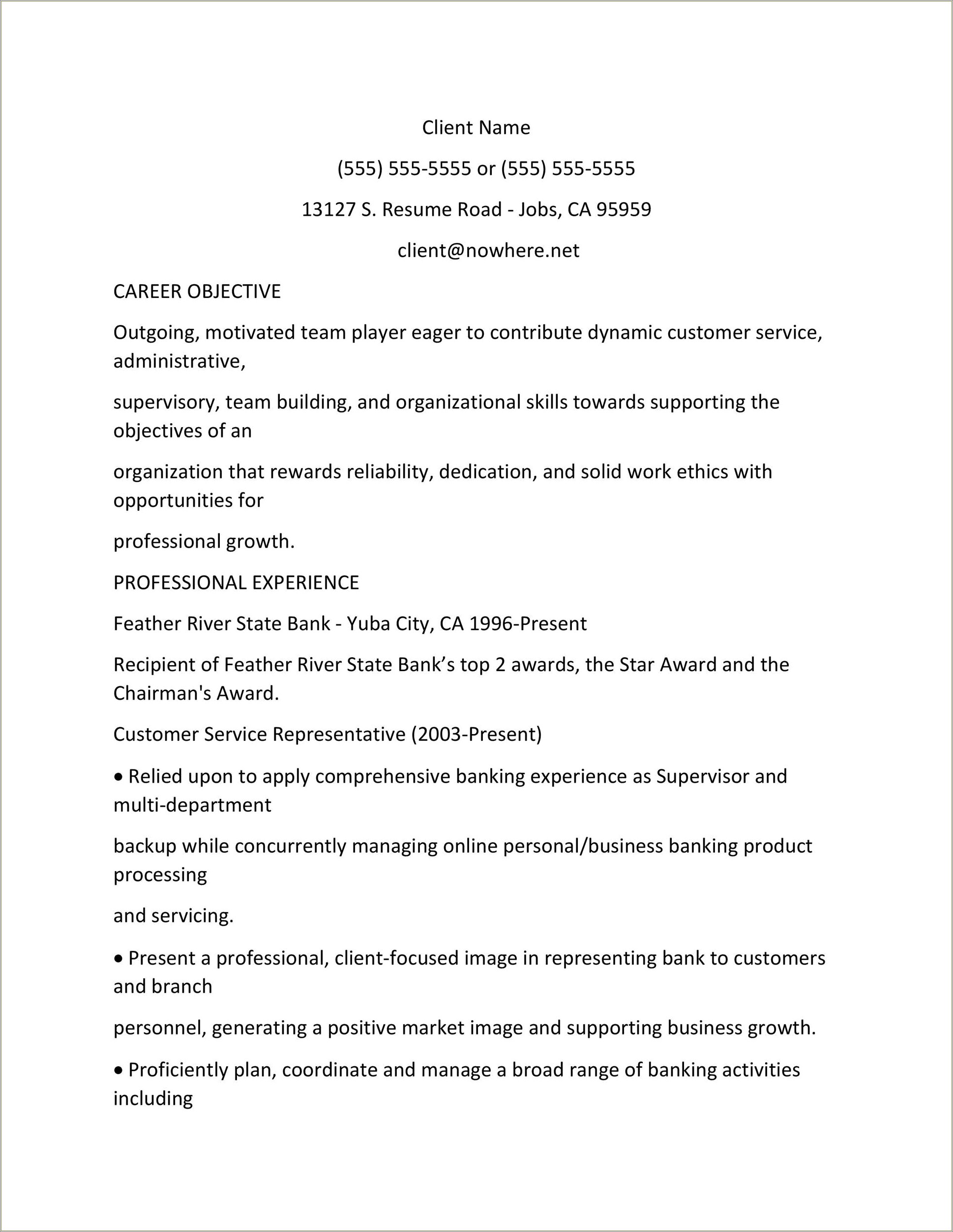 a-customer-service-objective-for-resume-resume-example-gallery