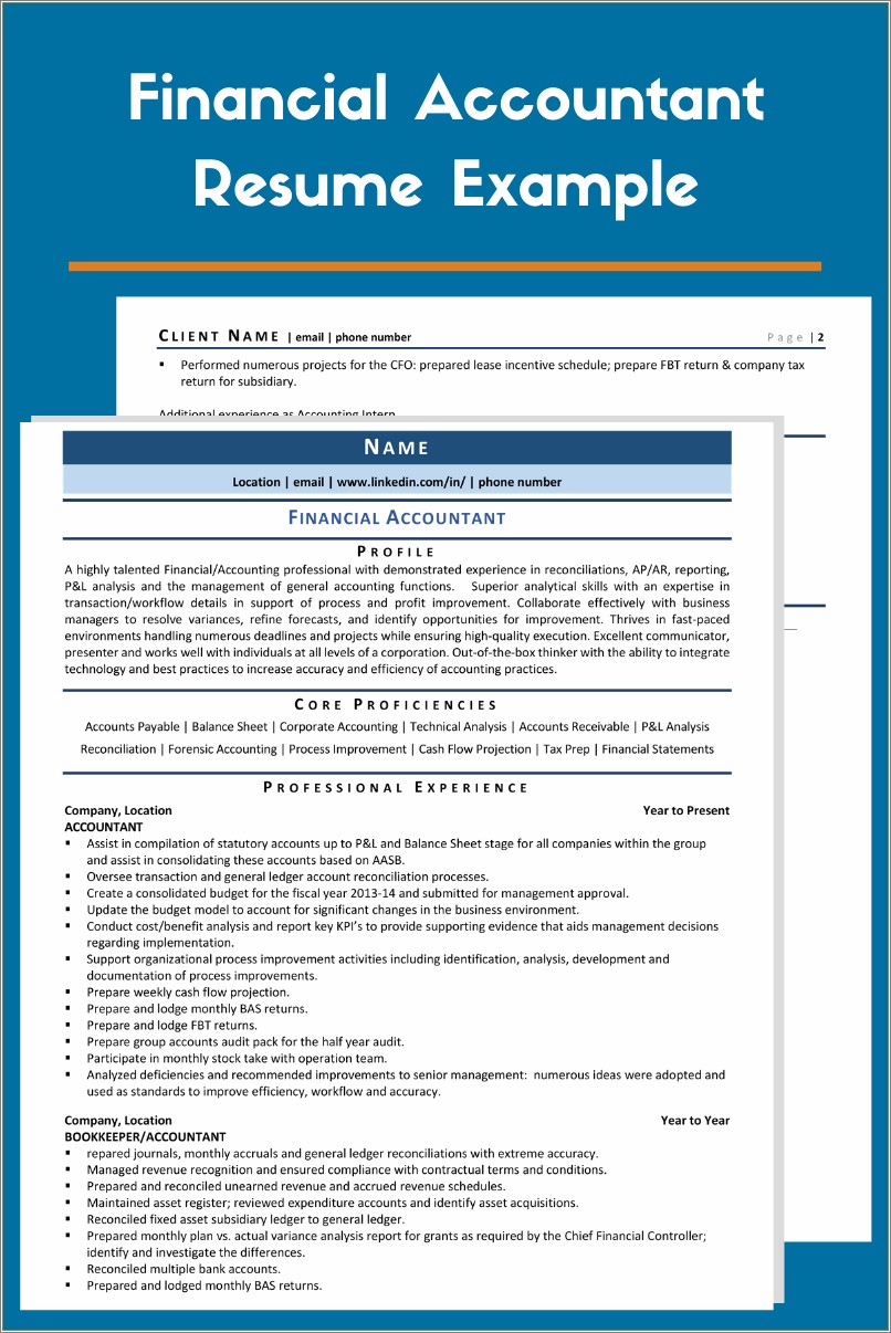 functional resume accounting