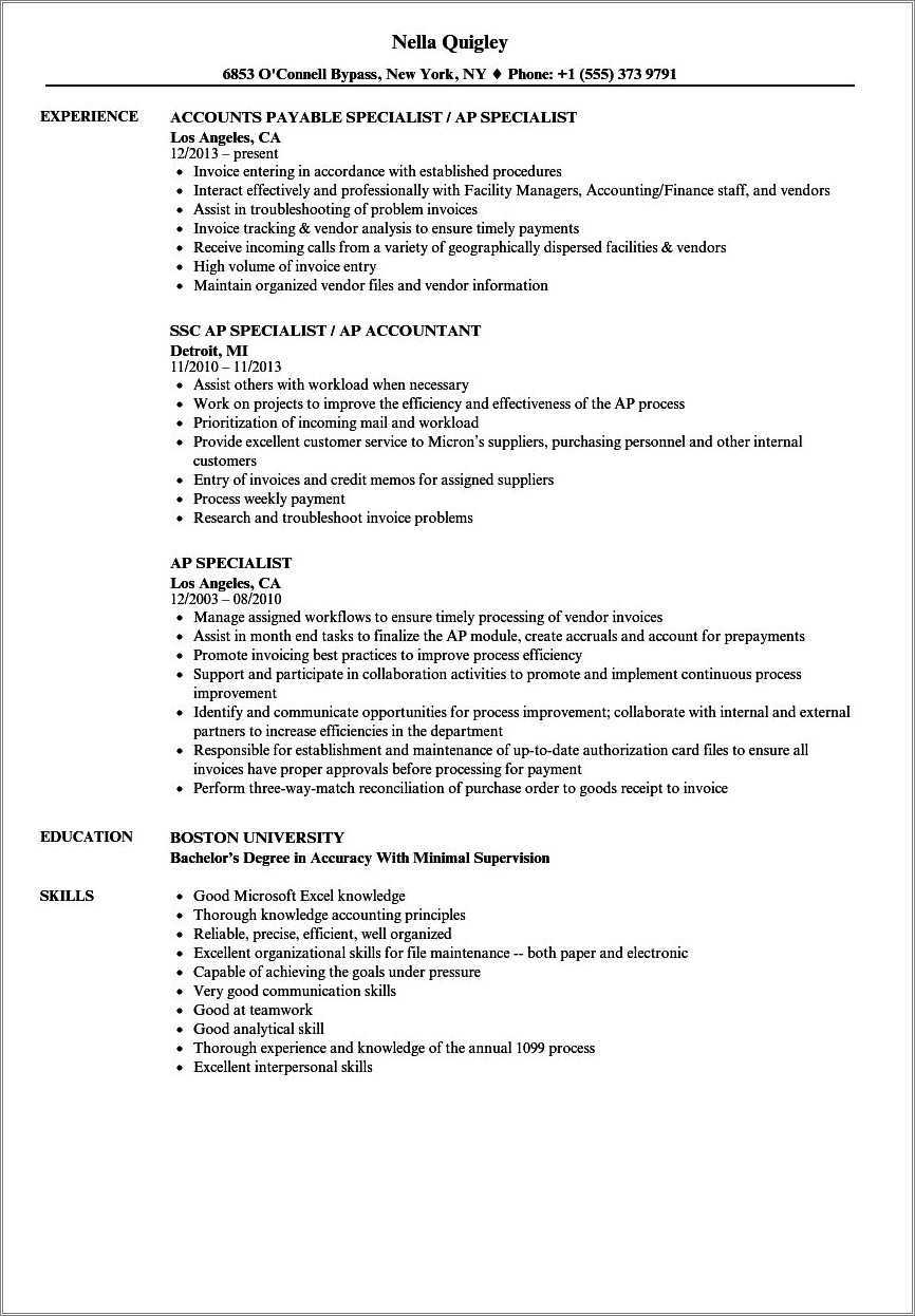 entry-level-accounts-payable-resume-sample-resume-example-gallery