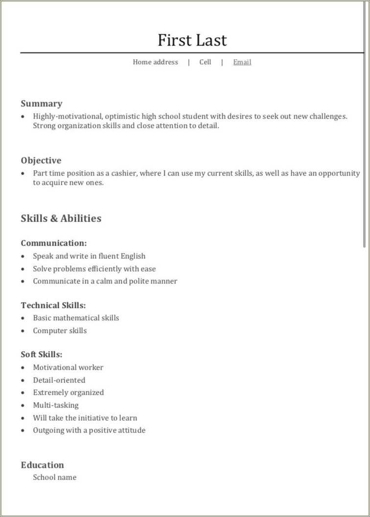 Achievements To Put On Your First Resume Resume Example Gallery