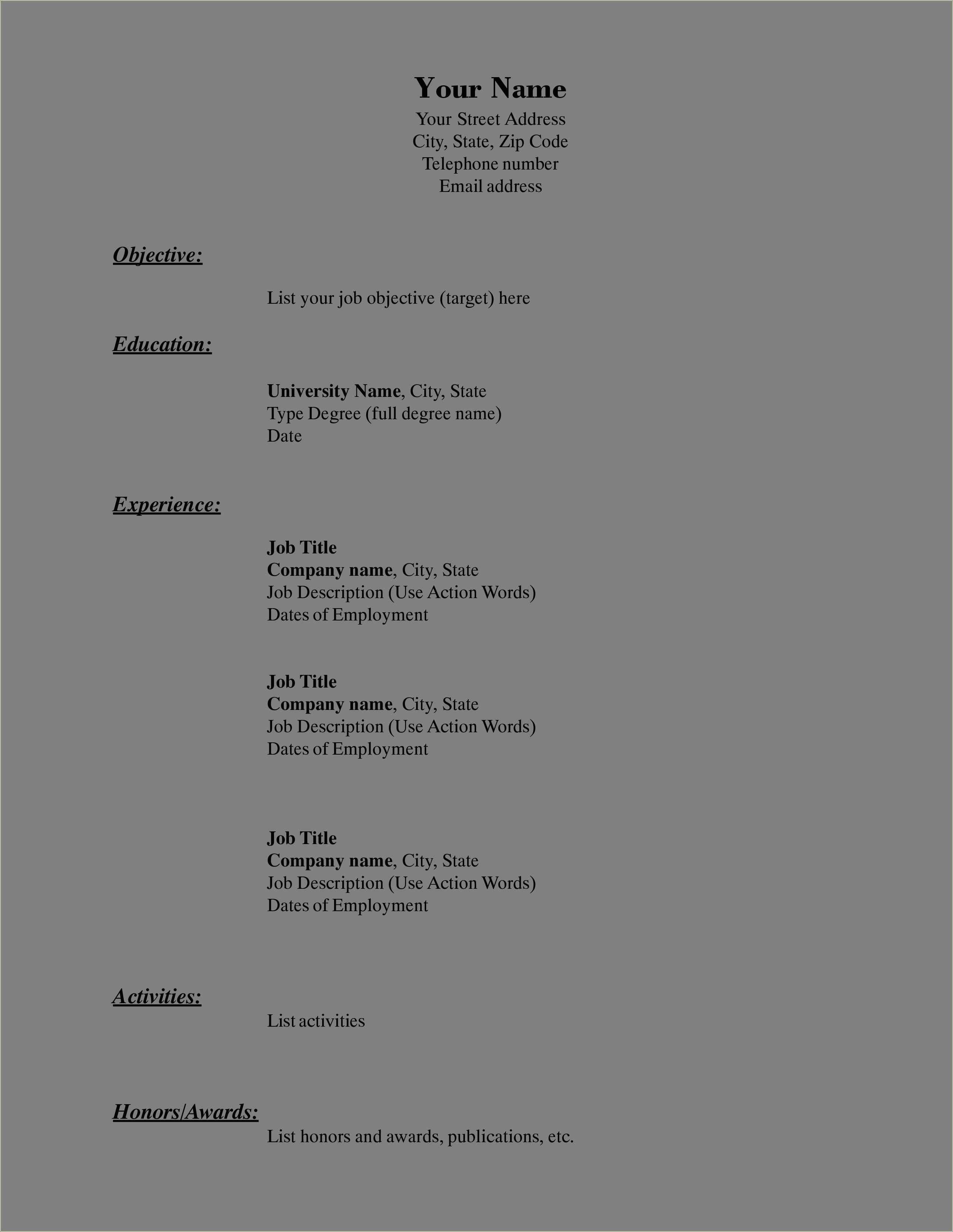 action-words-for-resumes-objective-resume-example-gallery