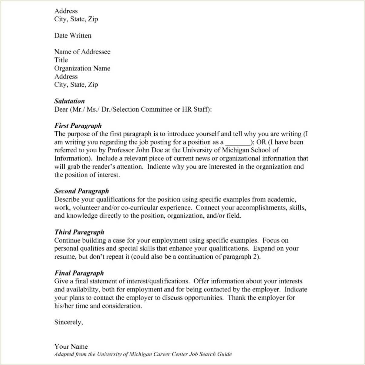 Address Cover Letter To Unknown Recipient Resume - Resume Example Gallery