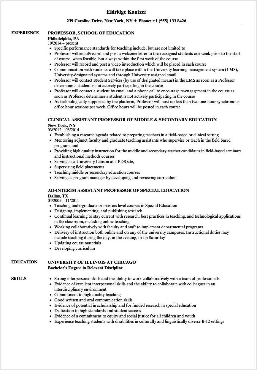 college-adjunct-resume-example-no-teaching-experience-resume-example