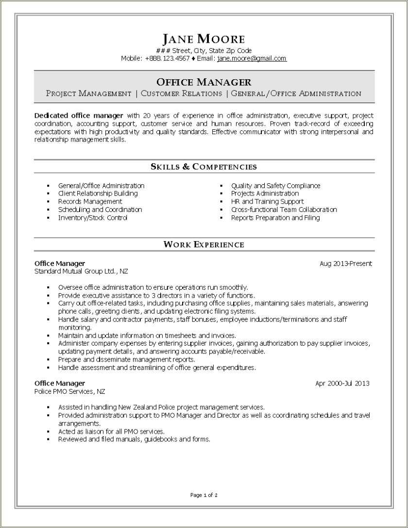 administrative-services-manager-resume-examples-resume-example-gallery