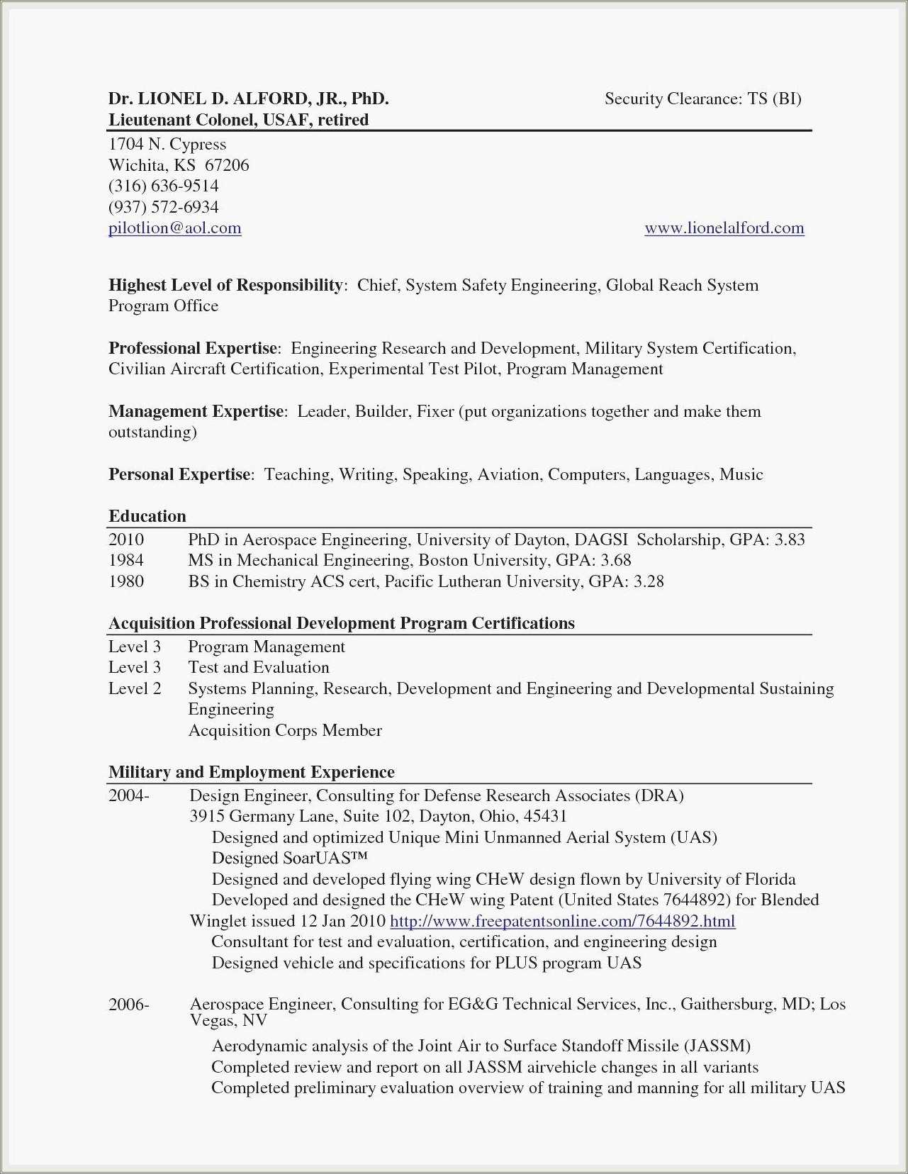 Air Force Resume For Services Job Description Resume Example Gallery