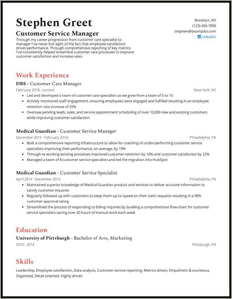 Customer Service Manager Airline Resume Resume Example Gallery