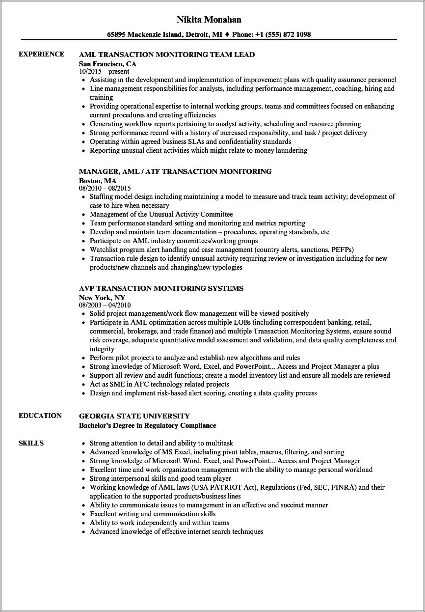 anti-money-laundering-resume-skills-resume-example-gallery