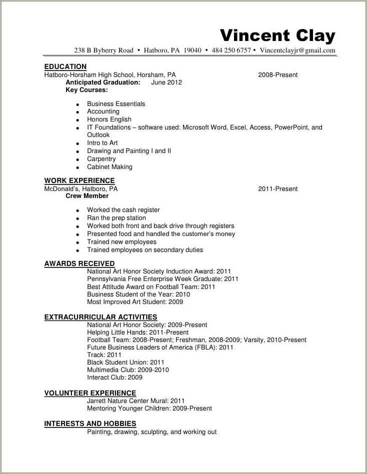 Graduation Date On Resume Sample Resume Example Gallery