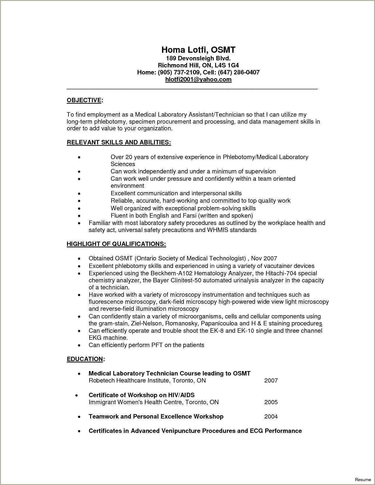 Job Application Letter Sample With Resume - Resume Example Gallery