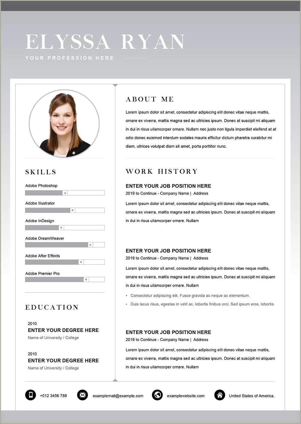 Applying For A Job Resume Template - Resume Example Gallery