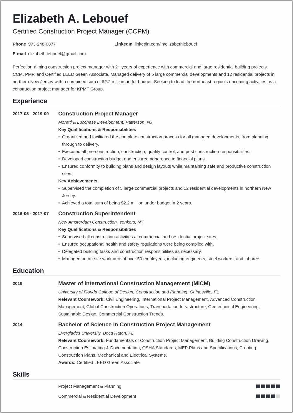 architectural-project-manager-resume-objective-resume-example-gallery