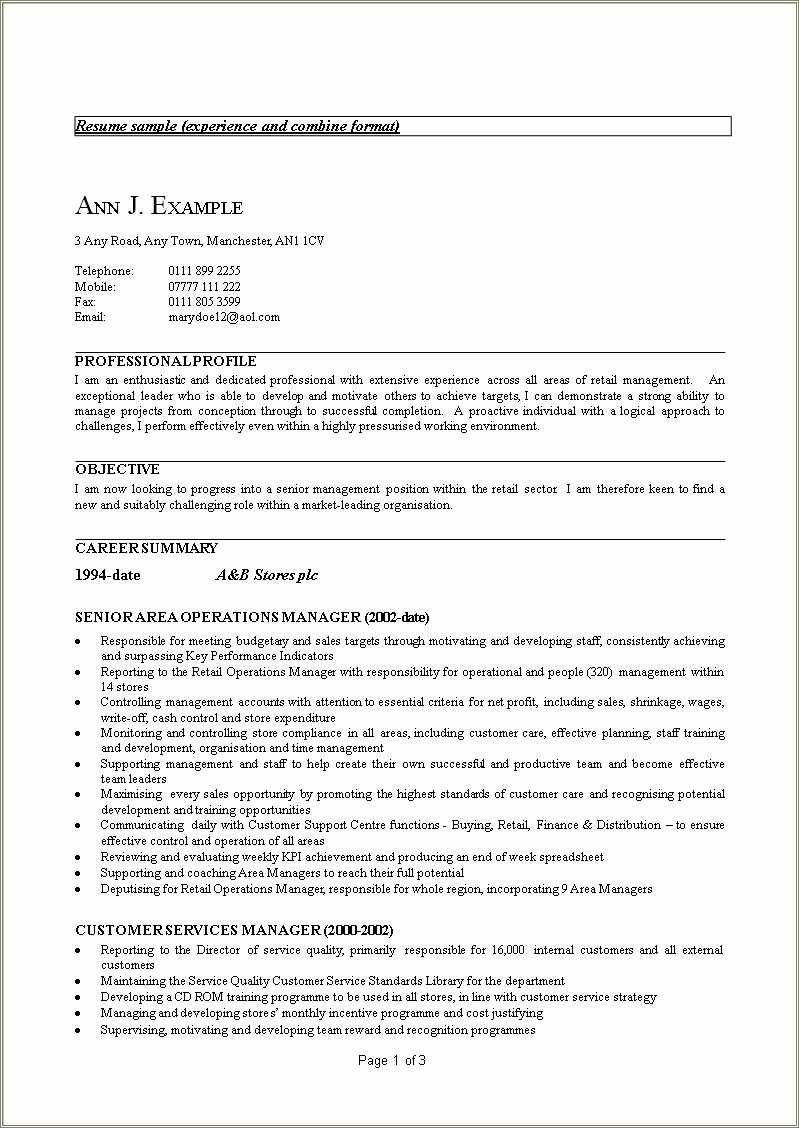 area-service-manager-resume-sample-resume-example-gallery