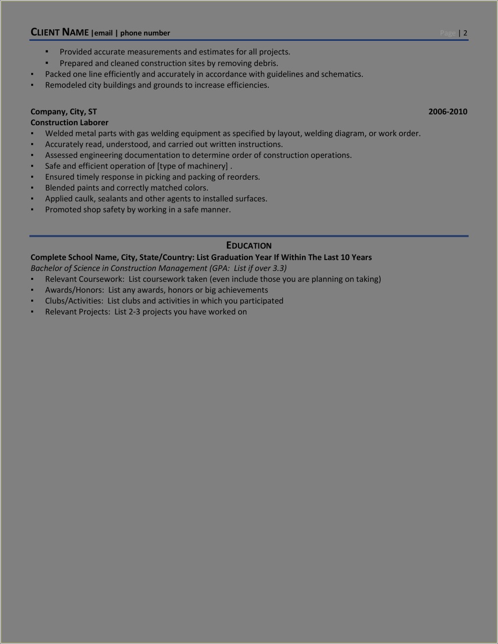 resume-construction-assistant-project-manager-resume-example-gallery