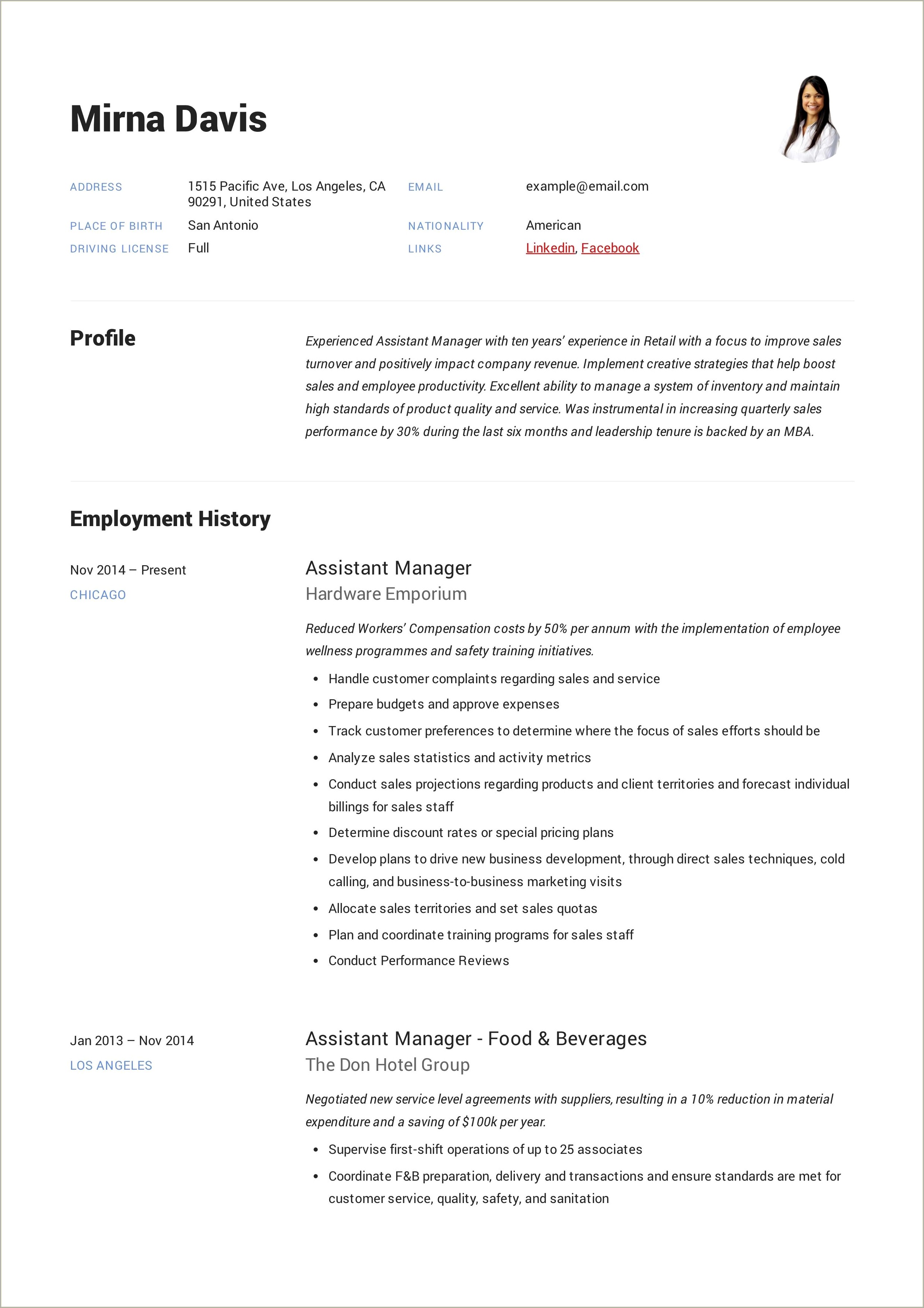 Childcare Assistant Director Job Description Resume Resume Example 