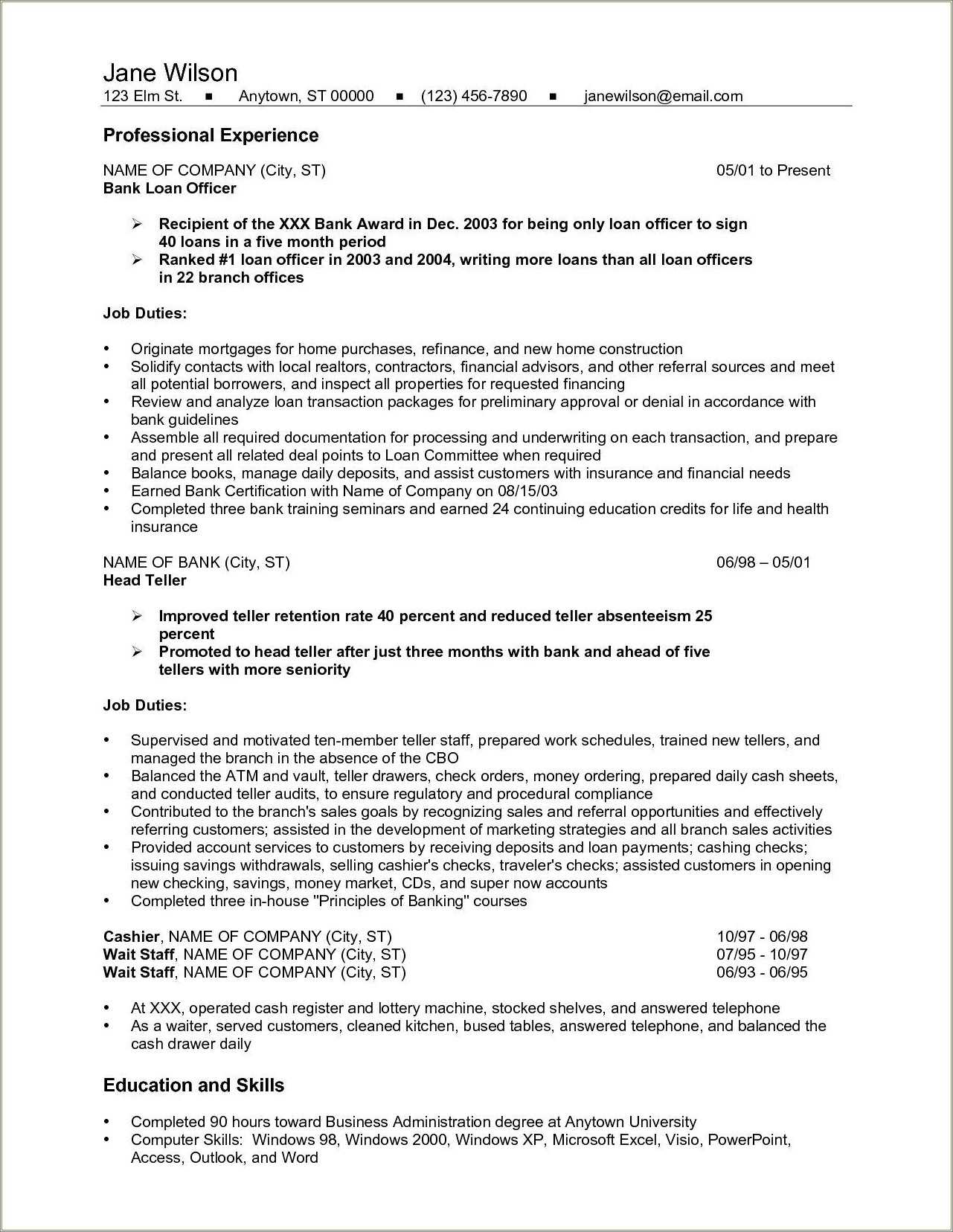 assistant-head-teller-resume-sample-resume-example-gallery