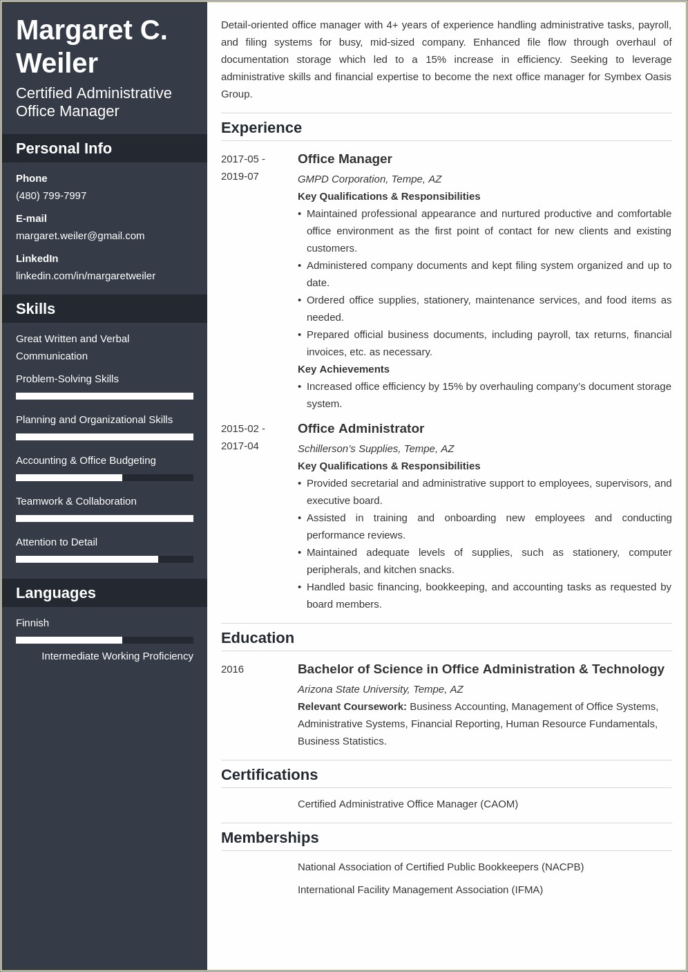 Assistant Office Manager Resume Job Description Resume Example Gallery