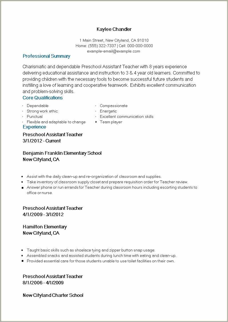 resume-examples-for-preschool-teacher-assistant-resume-example-gallery