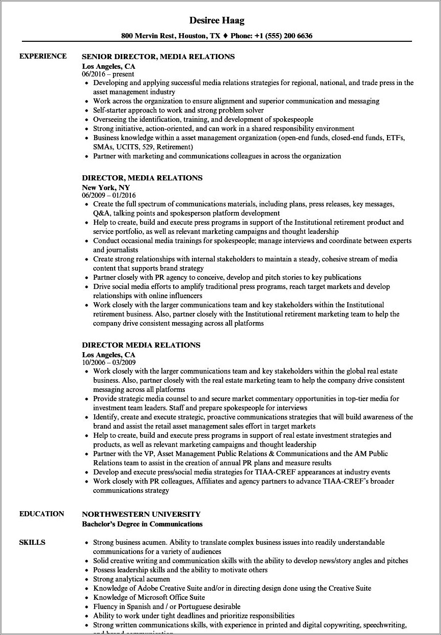 associate-director-resume