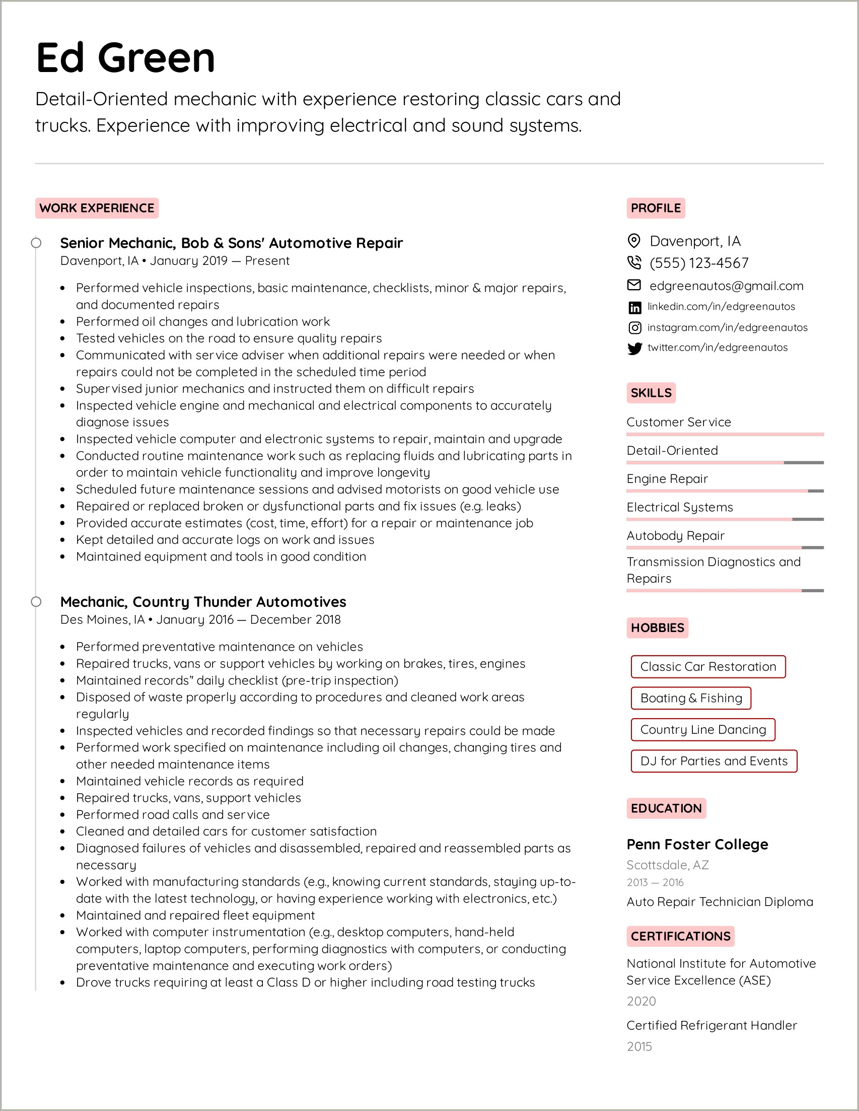 auto-body-technician-description-for-resume-resume-example-gallery