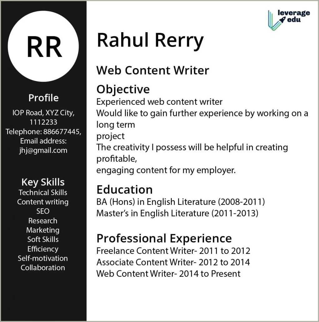 b-a-english-literature-sample-resume-resume-example-gallery