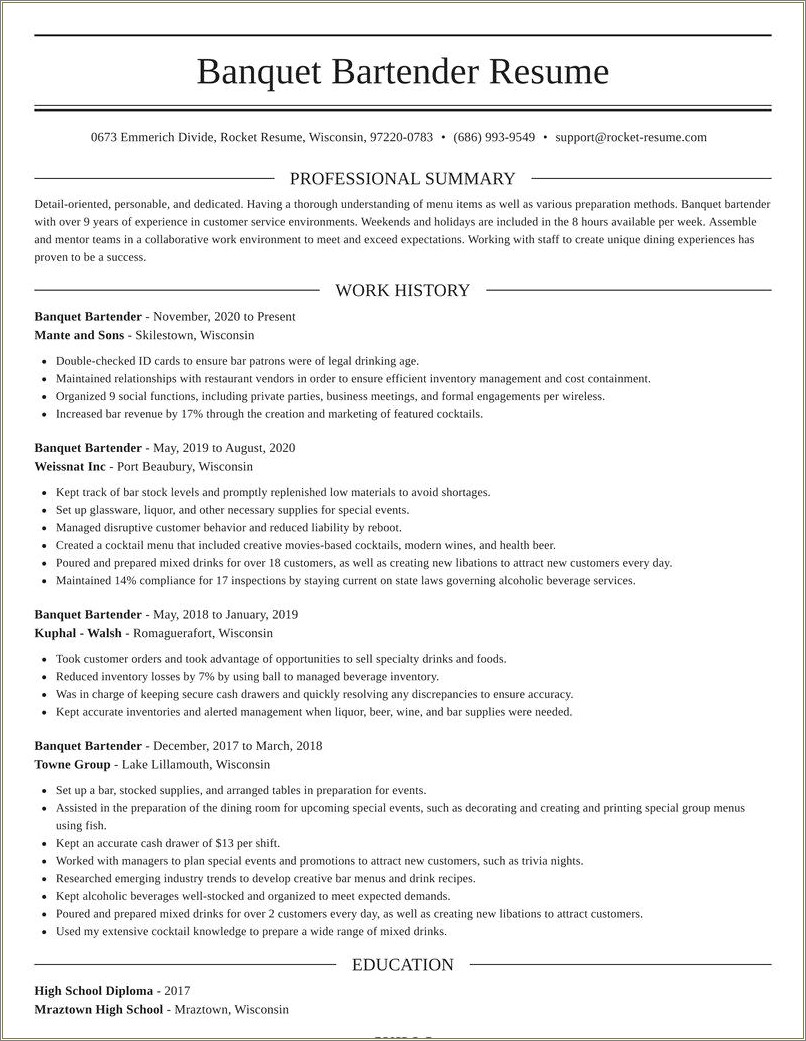 banquets-lead-and-bartender-resume-job-description-samples-resume