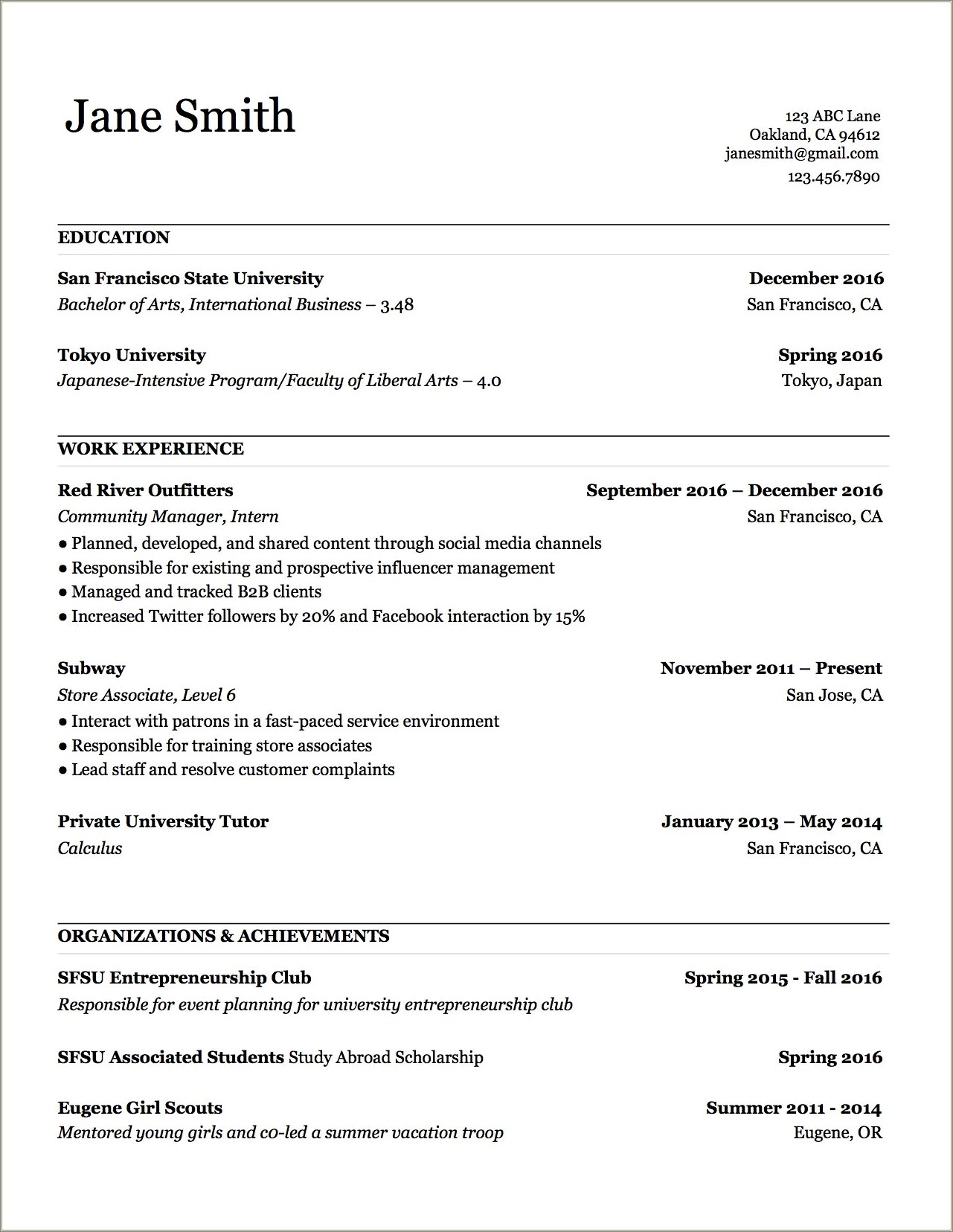 Blank Resume Format Free Download - Resume Example Gallery