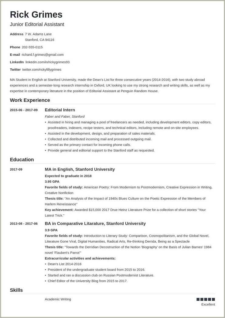 basic-contact-information-resume-sample-resume-example-gallery