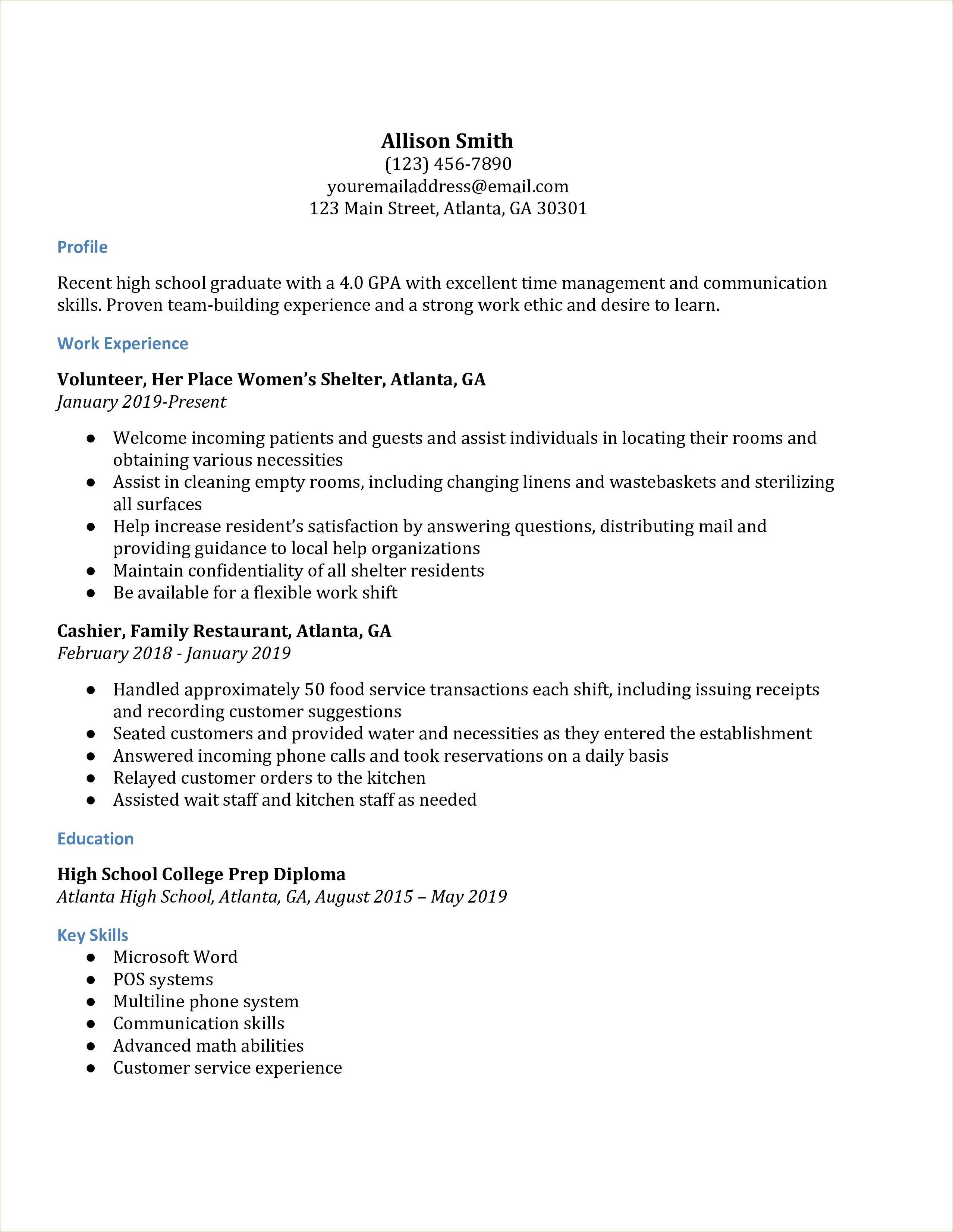 basic-high-school-resume-examples-resume-example-gallery