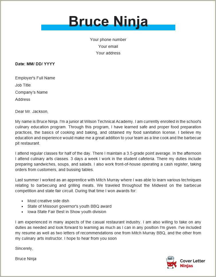 Best Coverletter For Electrical Instructor On Resume - Resume Example ...