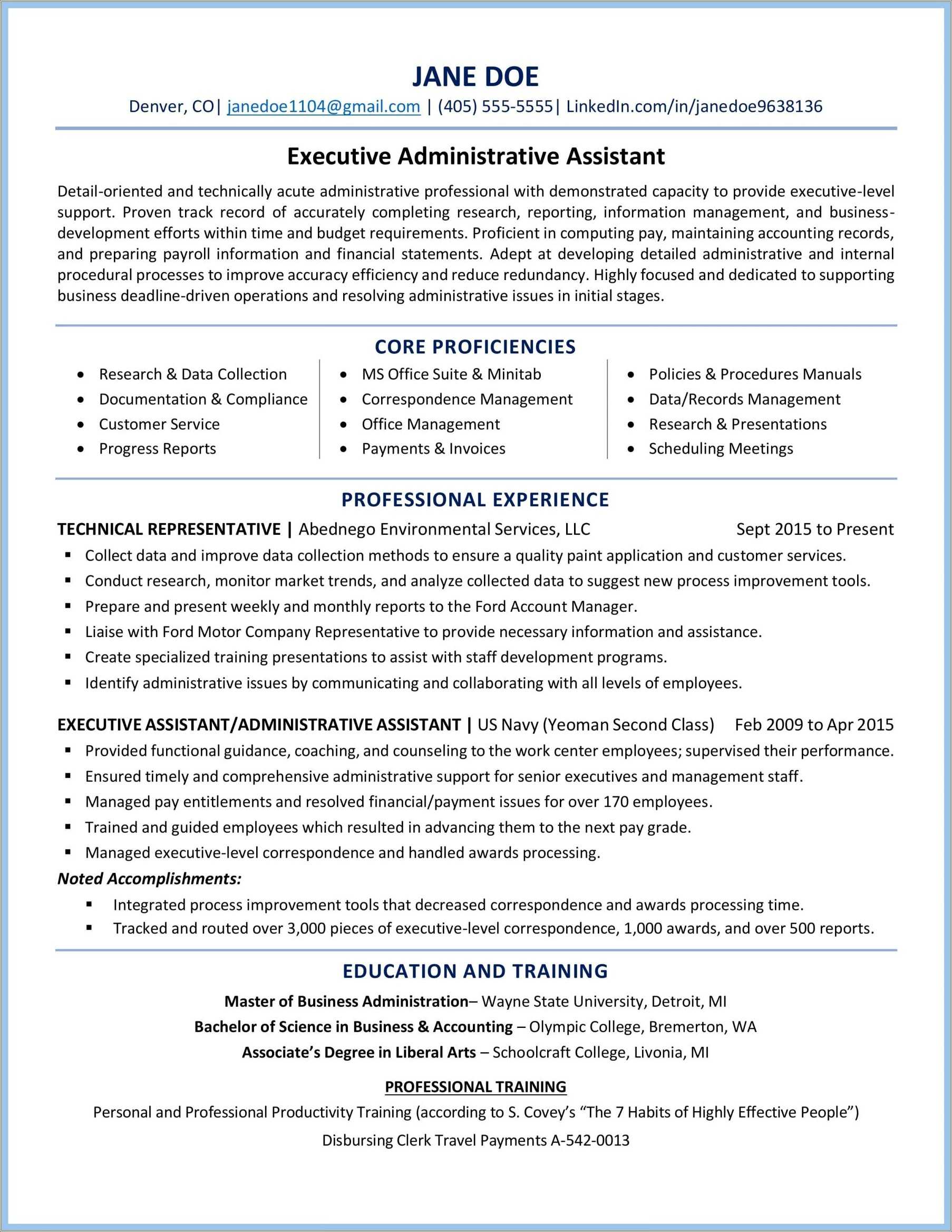 best-format-for-administrative-professional-resume-resume-example-gallery