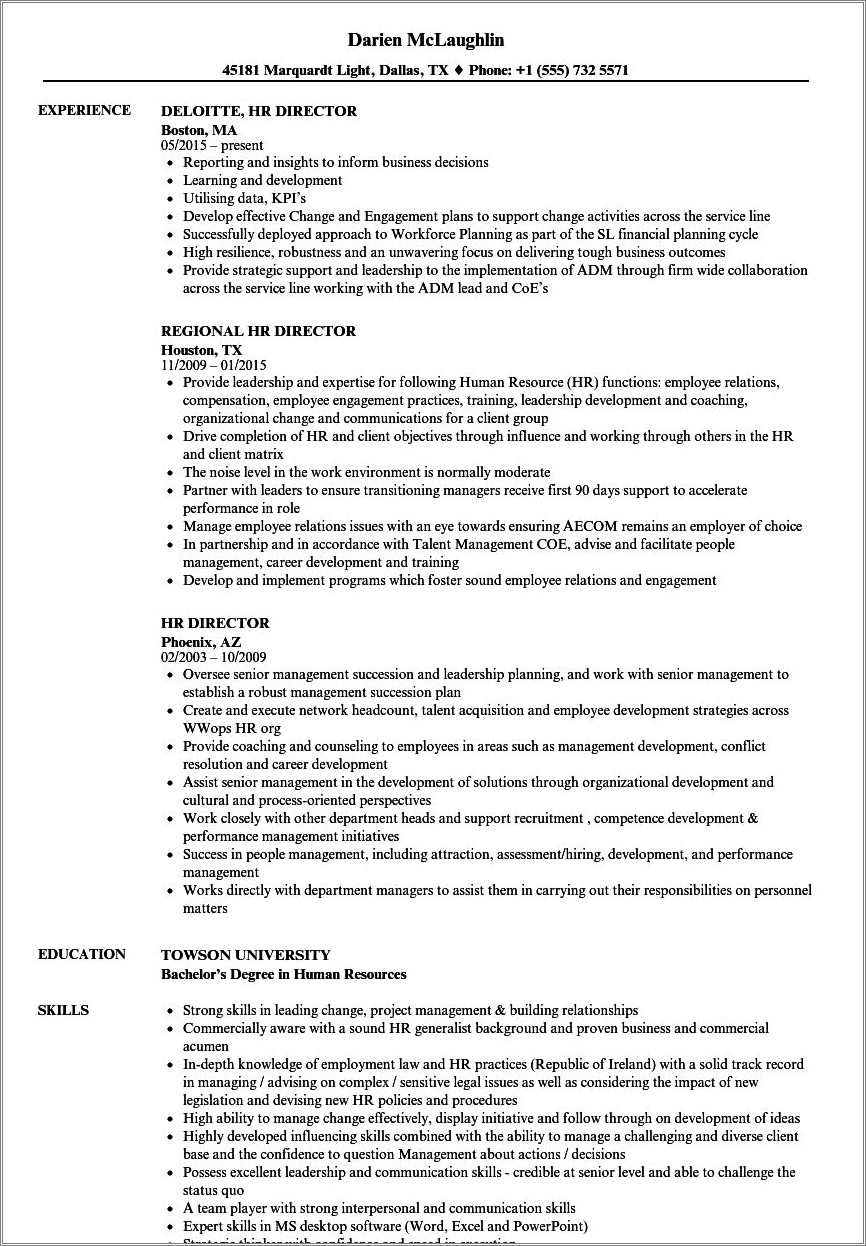 Best Human Resources Vice President Resume - Resume Example Gallery