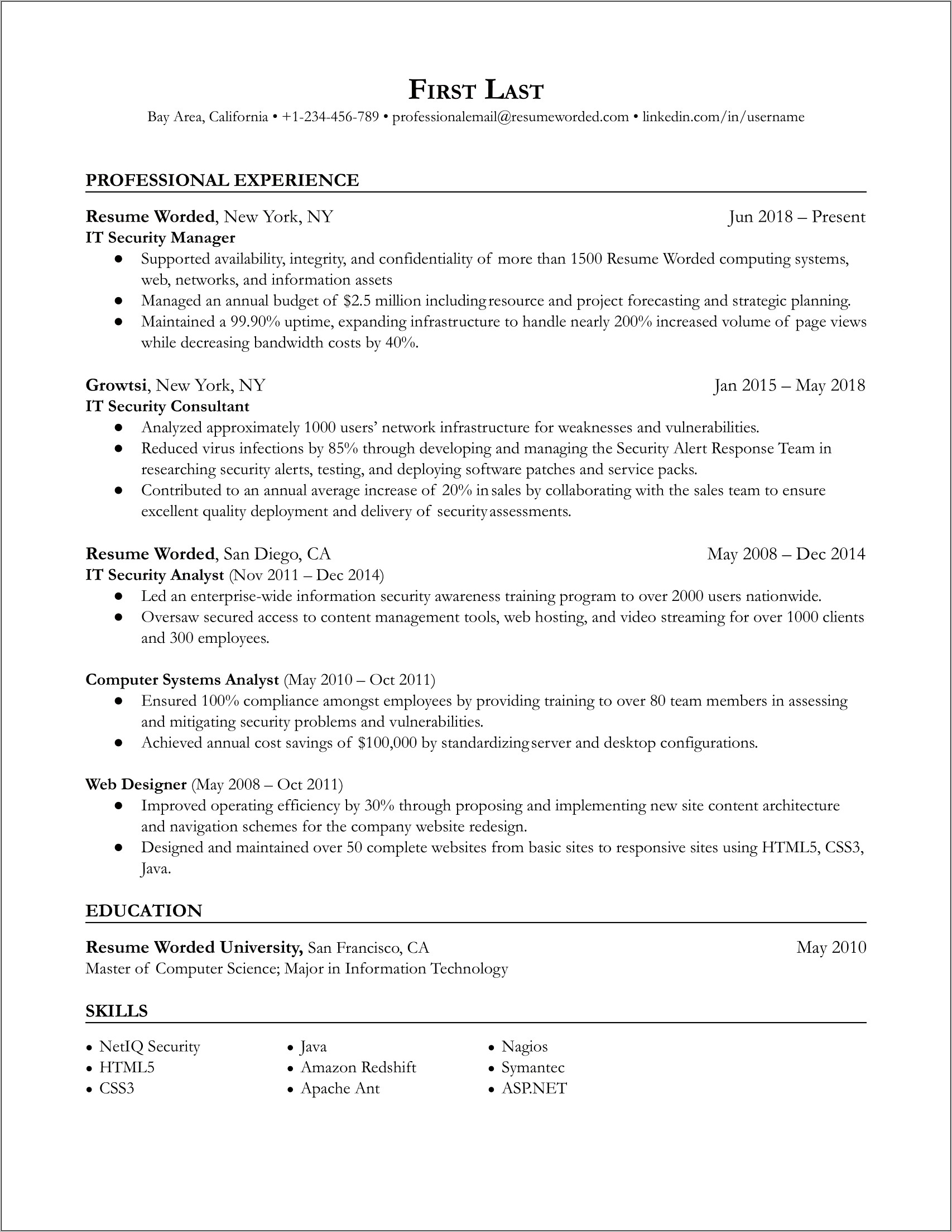 information-security-manager-resume-samples-resume-example-gallery