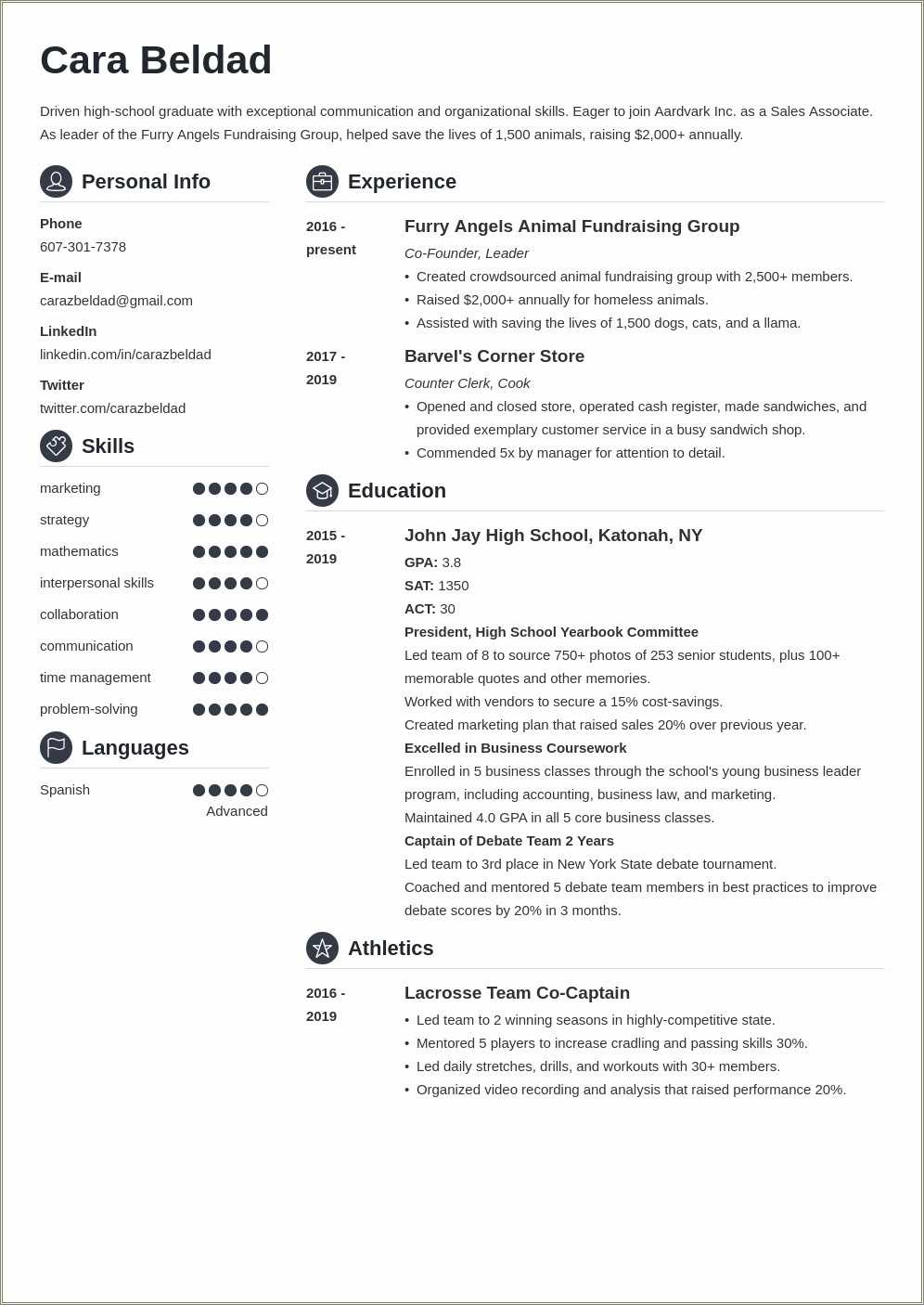 best-job-resume-for-new-high-school-graduates-resume-example-gallery