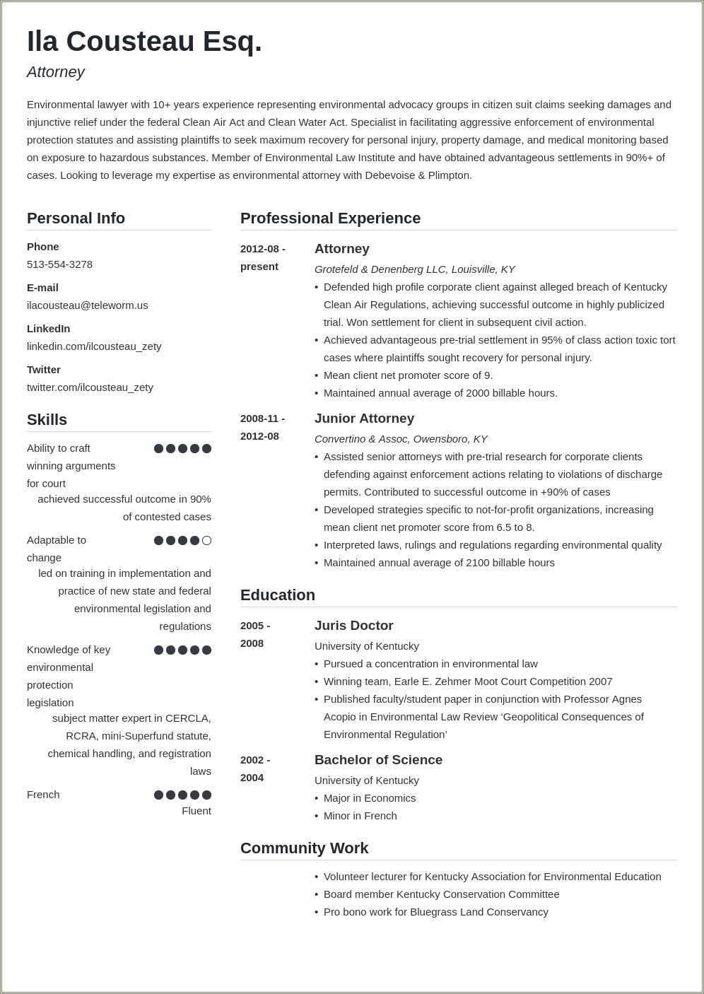 Best Legal Resume For Tech Companies - Resume Example Gallery