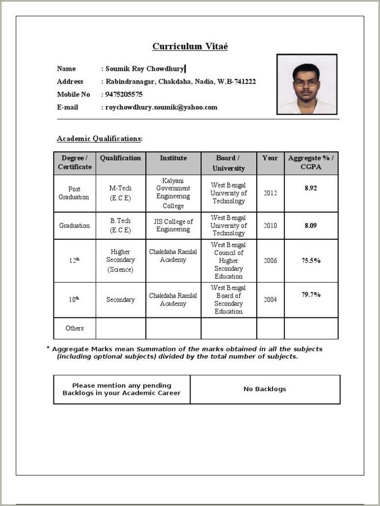 Project Report Format For Btech Students