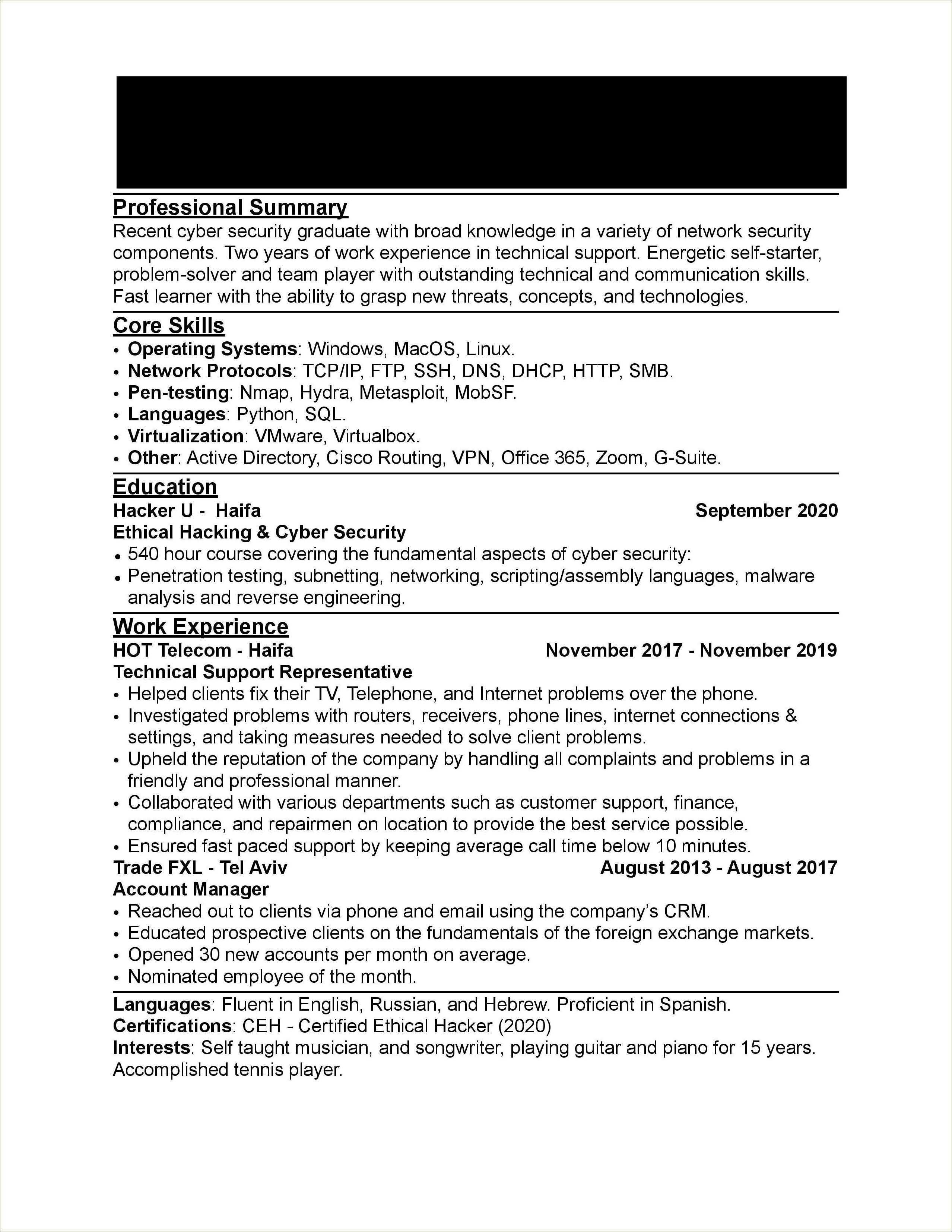 Best Resume Template For Entry Level Resume Example Gallery