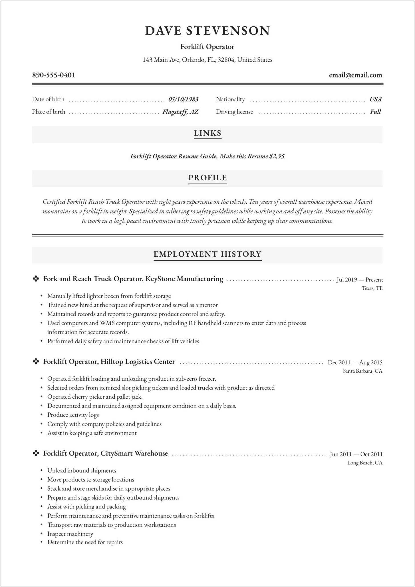 gsoc-operator-resume-summary-examples-resume-example-gallery