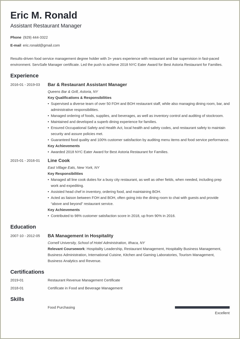 Sample Resumes For Burger King - Resume Example Gallery