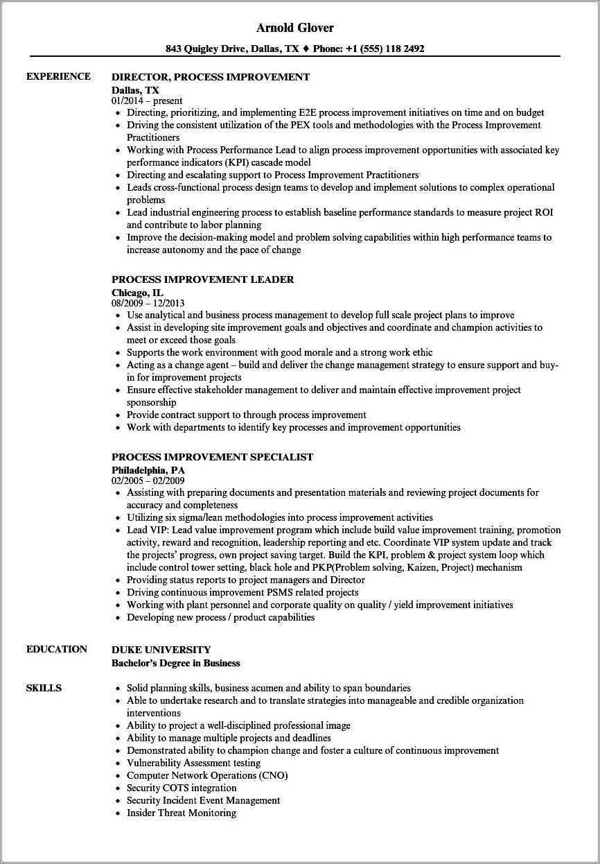 business-process-improvement-vice-president-resume-sample-resume