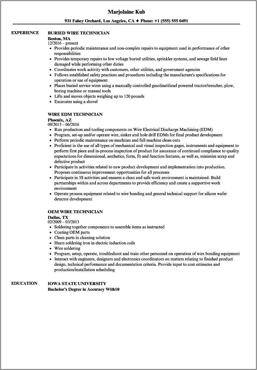 cable-technician-sample-resume-with-no-experience-resume-example-gallery