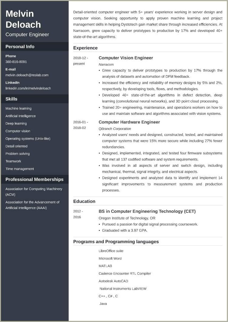 Cal Poly Grc Resume Examples Resume Example Gallery