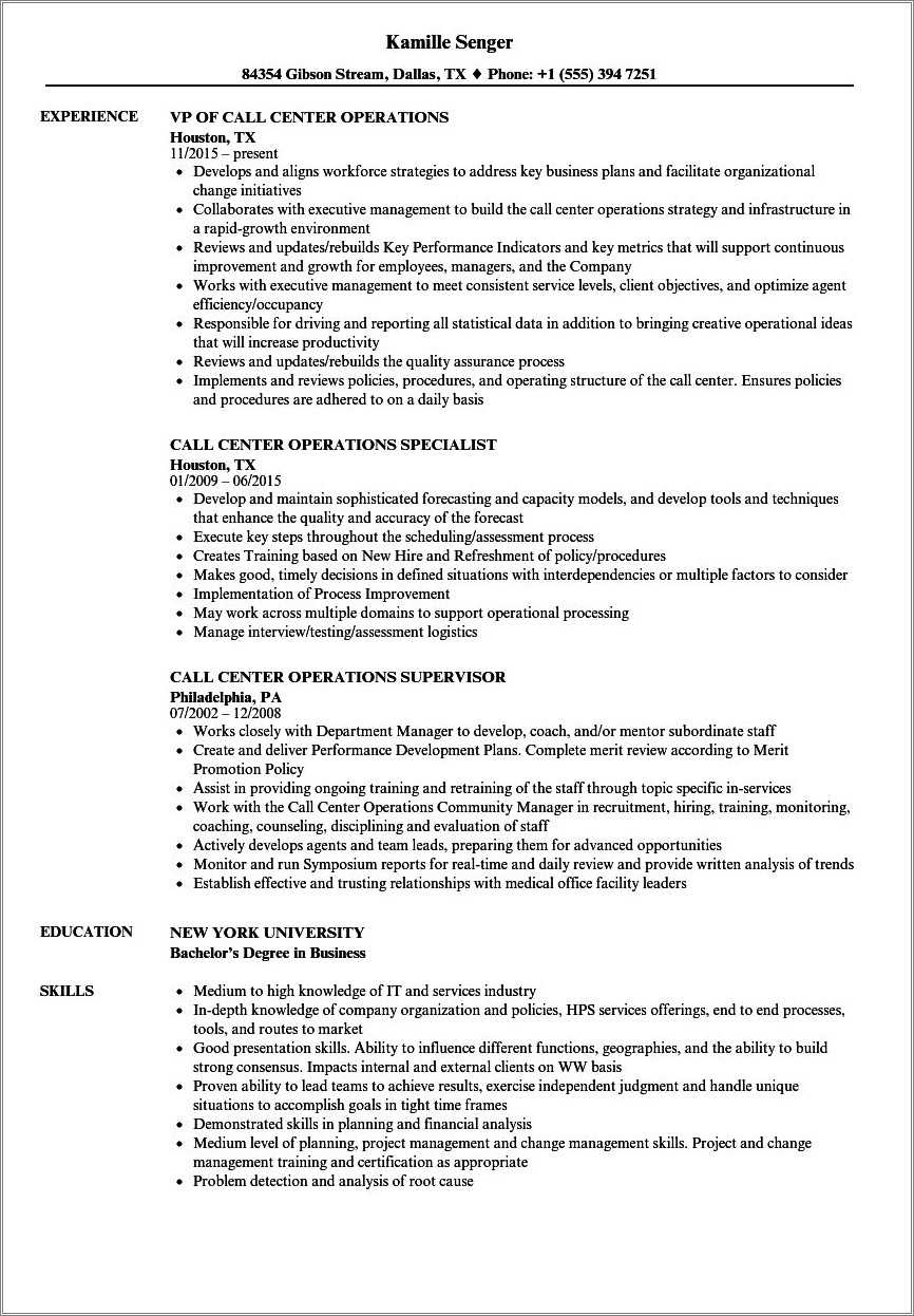 call-center-team-manager-resume-resume-example-gallery