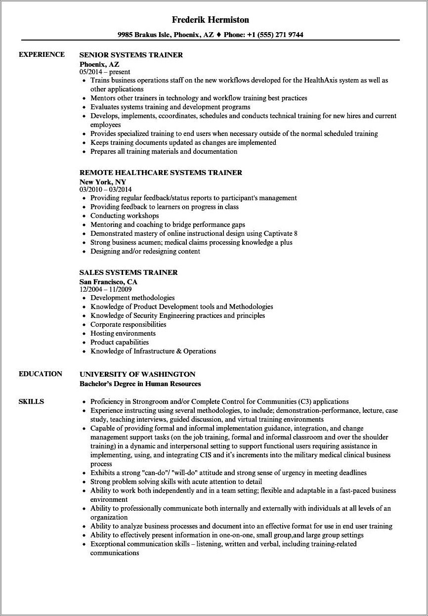 example-of-technical-trainer-resume-resume-example-gallery