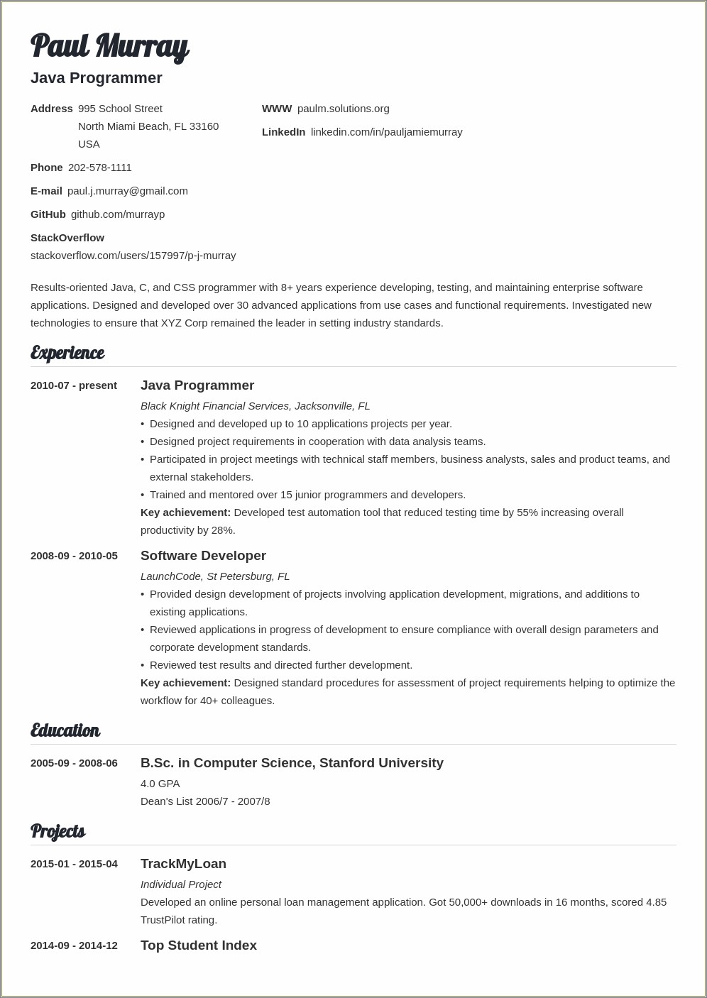 finance-projects-college-resume-example-resume-example-gallery